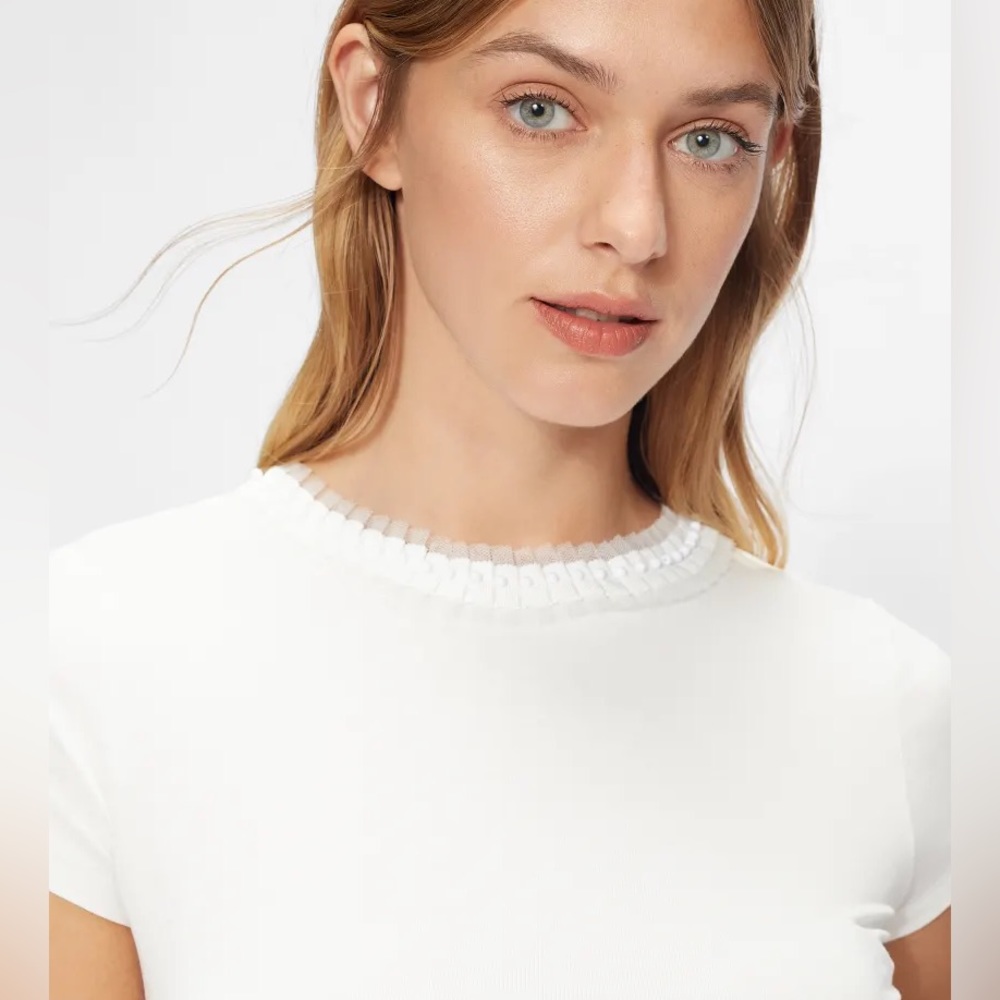 Ted Baker frill neck t-shirt